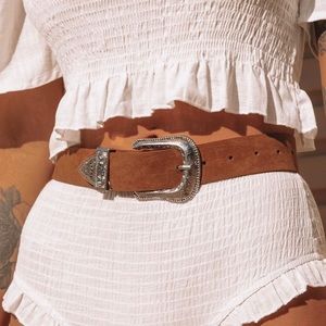 Princess Polly brown western belt